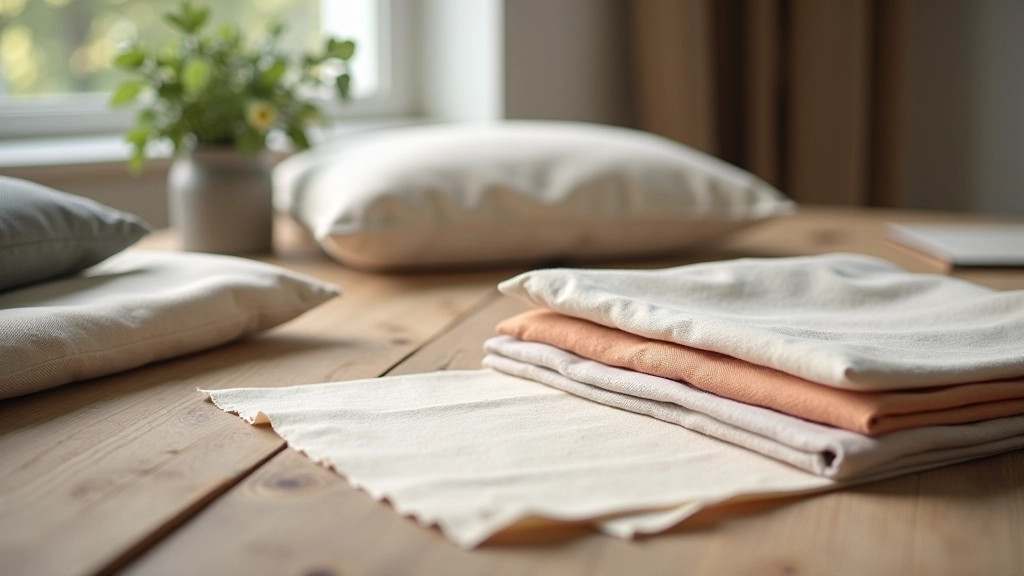 Curated collection of fabric samples and textile materials for home design projects